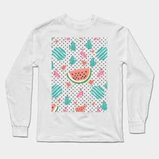 it's summer time! pattern Long Sleeve T-Shirt